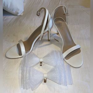 White Bridal Heels